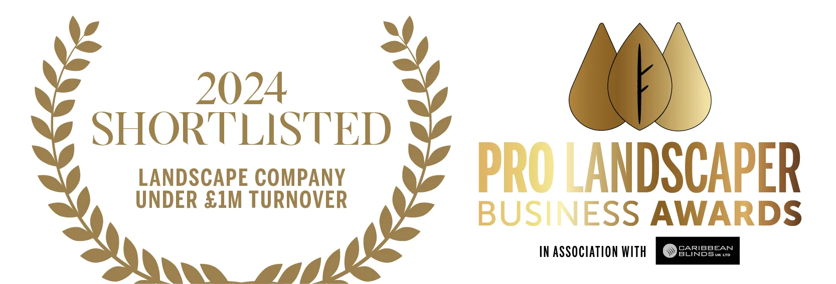Pro Landscaper Awards 2024 finalist badge: Best Company Under £1m Turnover